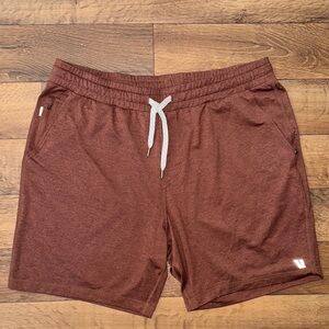 Vuori Men’s Ponto Shorts NO SIZE DreamKnit 7” Inseam Rustic Toasty Brown Color